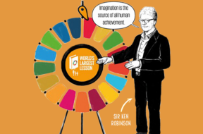 Sir Ken Wheel orange background